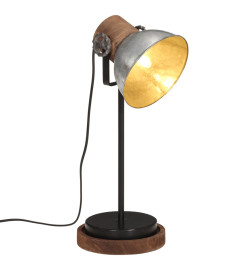 Lampe de bureau 25 W argent vintage 17x17x50 cm E27