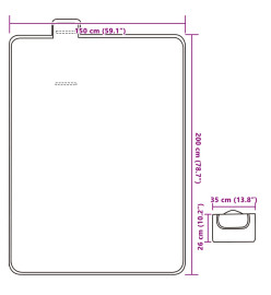 Couverture de pique-nique pliable 200x150 cm velours