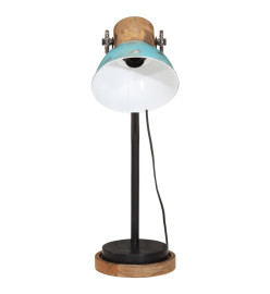 Lampe de bureau 25 W bleu délavé 18x18x60 cm E27