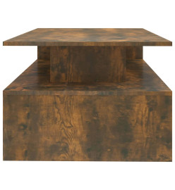 Table basse Chêne fumé 90x60x42,5 cm Bois d'ingénierie