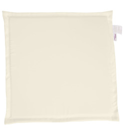 Coussins de siège de jardin lot de 2 crème 45x45x2 cm carré