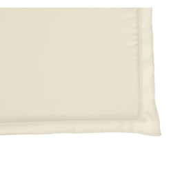 Coussins de siège de jardin lot de 2 crème 45x45x2 cm carré