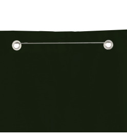 Écran de balcon Vert foncé 80x240 cm Tissu Oxford