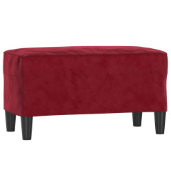 Banc Rouge bordeaux 70x35x41 cm Velours