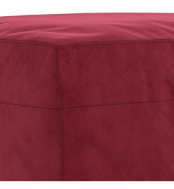 Banc Rouge bordeaux 70x35x41 cm Velours