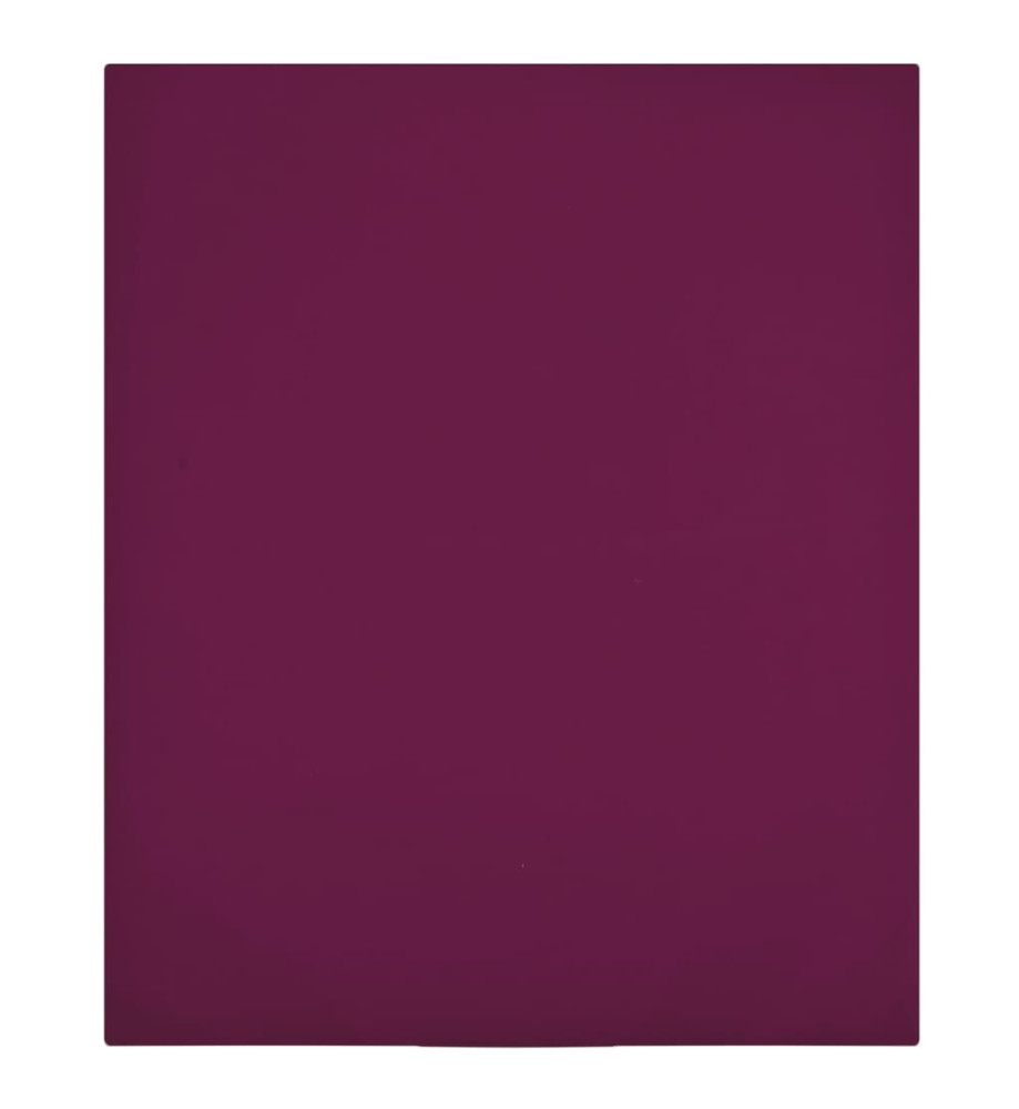 Draps-housses Jersey 2 pcs Bordeaux 180x200 cm Coton