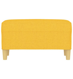 Banc Jaune clair 70x35x41 cm Tissu