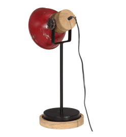 Lampe de bureau 25 W rouge délavé 17x17x50 cm E27