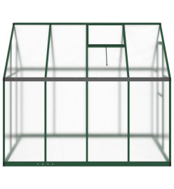 Serre avec cadre de base vert 224x169x195 cm aluminium