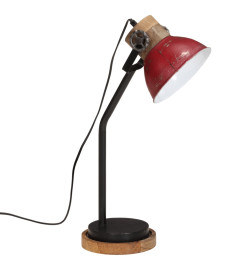 Lampe de bureau 25 W rouge délavé 18x18x60 cm E27