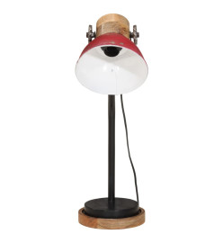 Lampe de bureau 25 W rouge délavé 18x18x60 cm E27