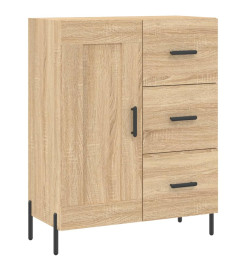 Buffet haut Chêne sonoma 69,5x34x180 cm Bois d'ingénierie