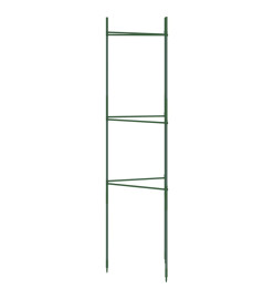 Cage à tomates 2 pcs 116 cm acier et PP