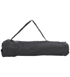 Chaise de camping avec poche pliable lot de 2 bleu