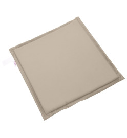 Coussins de siège de jardin lot de 6 taupe 45x45x2 cm carré