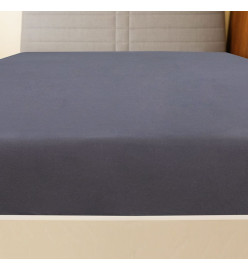 Drap-housse Jersey Anthracite 180x200 cm Coton