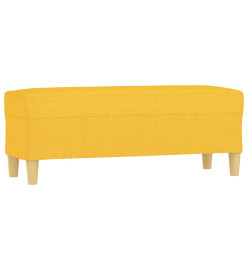 Banc Jaune clair 100x35x41 cm Tissu