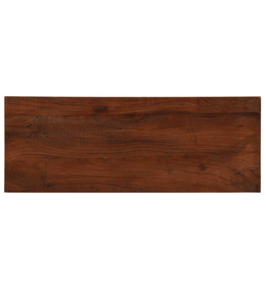 Dessus de table 70x20x2,5 cm rectangulaire bois massif récupéré