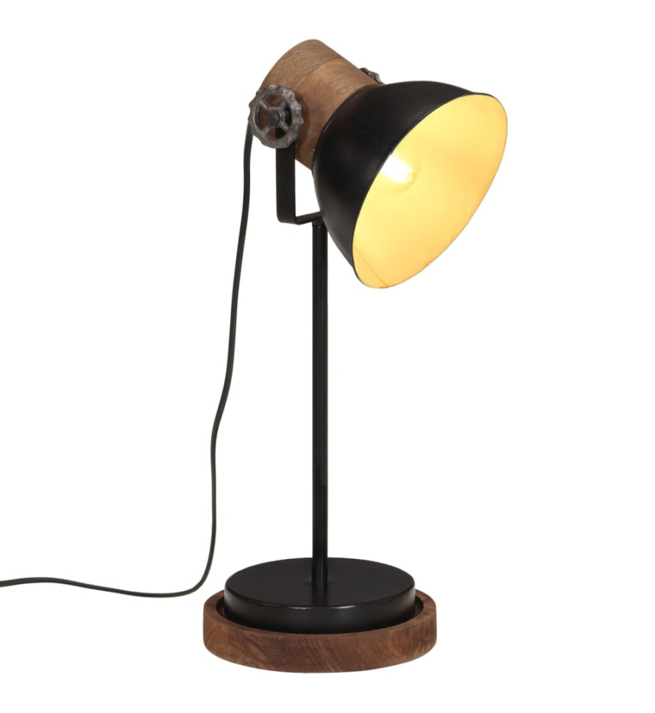 Lampe de bureau 25 W noir 17x17x50 cm E27