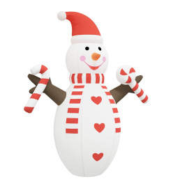 Bonhomme de neige gonflable de Noël avec LED 630 cm