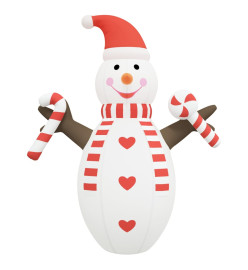 Bonhomme de neige gonflable de Noël avec LED 630 cm