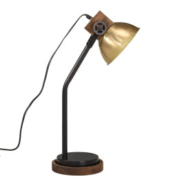 Lampe de bureau 25 W laiton antique 18x18x60 cm E27