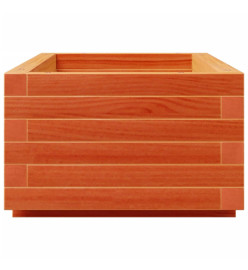 Jardinière cire marron 90x40x26,5 cm bois de pin massif