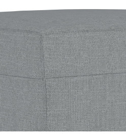 Ensemble de canapés 3 pcs avec coussins Gris clair Tissu