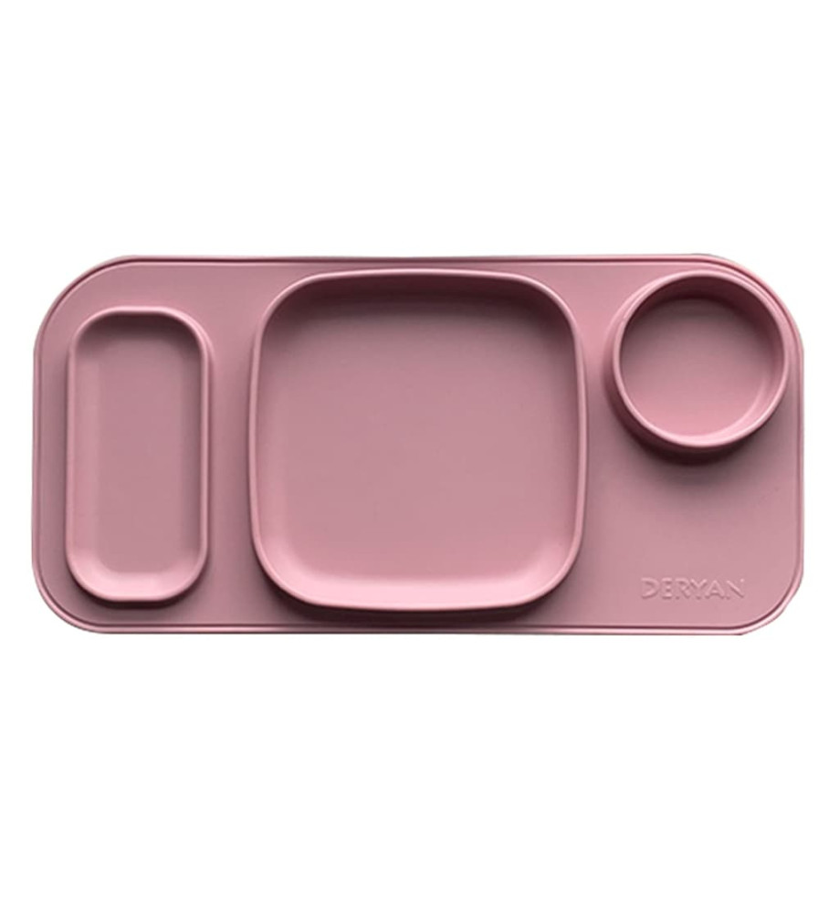 DERYAN Napperons enfant Quuby Silicone Rose