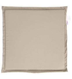 Coussins de siège de jardin lot de 2 taupe 45x45x2 cm carré