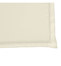 Coussins de siège de jardin lot de 4 crème 45x45x2 cm carré