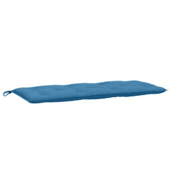 Coussins de banc de jardin lot de 2 bleu mélangé tissu