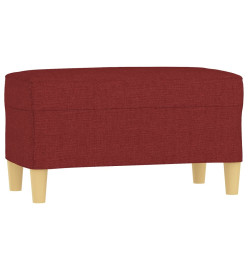 Banc Rouge bordeaux 70x35x41 cm Tissu