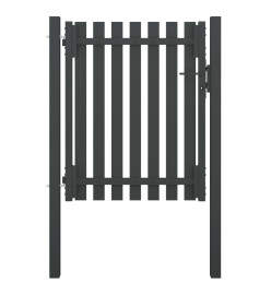 Portail de clôture de jardin Acier 1x1,5 m Anthracite