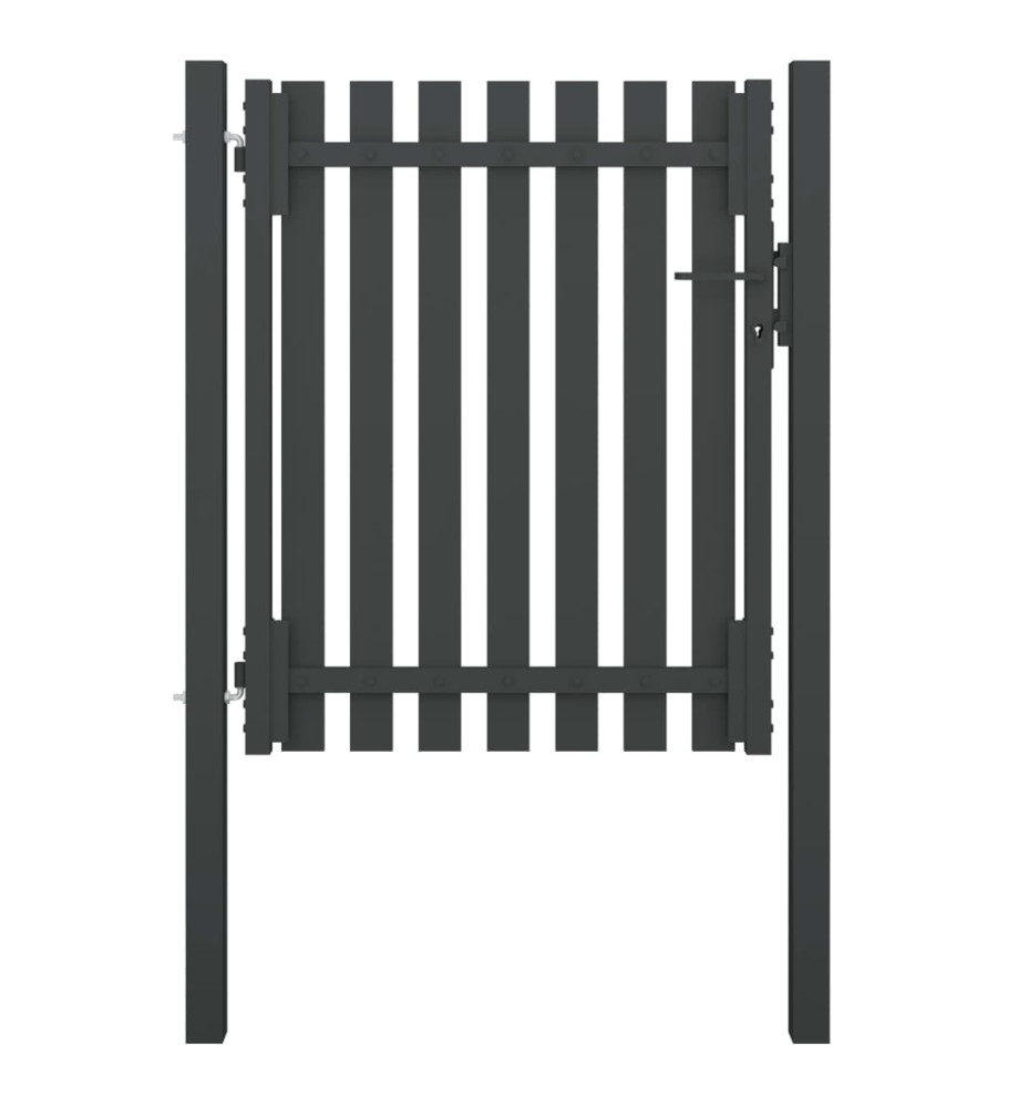 Portail de clôture de jardin Acier 1x1,5 m Anthracite