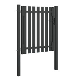 Portail de clôture de jardin Acier 1x1,5 m Anthracite