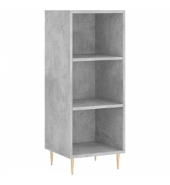 Buffet gris béton 34,5x32,5x90 cm bois d'ingénierie