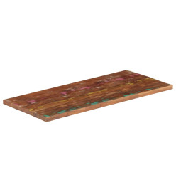 Dessus de table 120x50x2,5cm rectangulaire bois massif récupéré