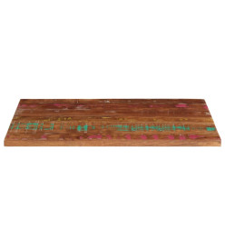 Dessus de table 120x60x2,5cm rectangulaire bois massif récupéré