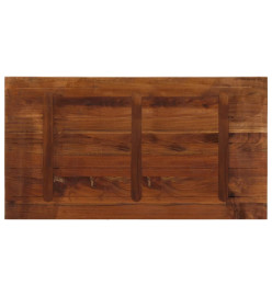 Dessus de table 120x60x2,5cm rectangulaire bois massif récupéré