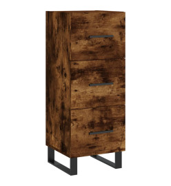 Buffet Chêne fumé 34,5x34x90 cm Bois d'ingénierie