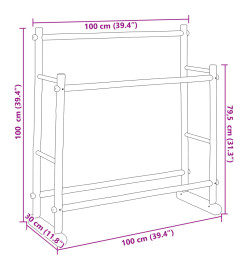 Porte-vêtement 100x30x100 cm bambou