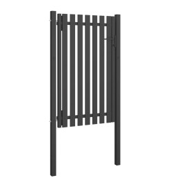 Portail de clôture de jardin Acier 1x2 m Anthracite