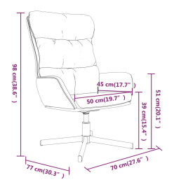 Chaise de relaxation avec repose-pied Rouge Similicuir