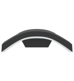 Appliques murales LED d'extérieur 2 pcs noir