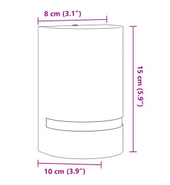 Applique murale d'extérieur aluminium moulé sous pression