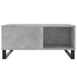 Table basse gris béton 80x80x36,5 cm bois d'ingénierie