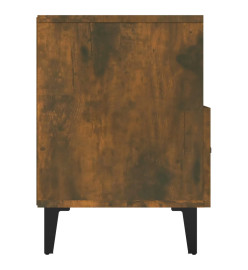 Meuble TV Chêne fumé 80x36x50 cm Bois d'ingénierie