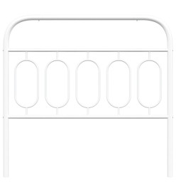 Tête de lit métal blanc 100 cm