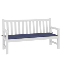 Coussin de banc de jardin bleu marine 150x50x3 cm tissu oxford